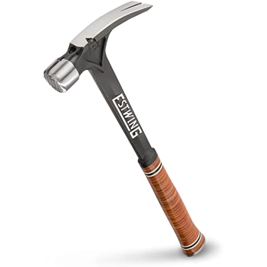 Estwing E19SM Ultra Framing Hammer – 19oz Milled Face Leather Grip