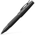 E-Motion Pure Black Rollerball Pen – Matte Anodized Aluminum Guilloché