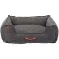 TRIXIE BE Nordic Föhr Dog Bed – Washable Dark Grey Basket, 60x50cm
