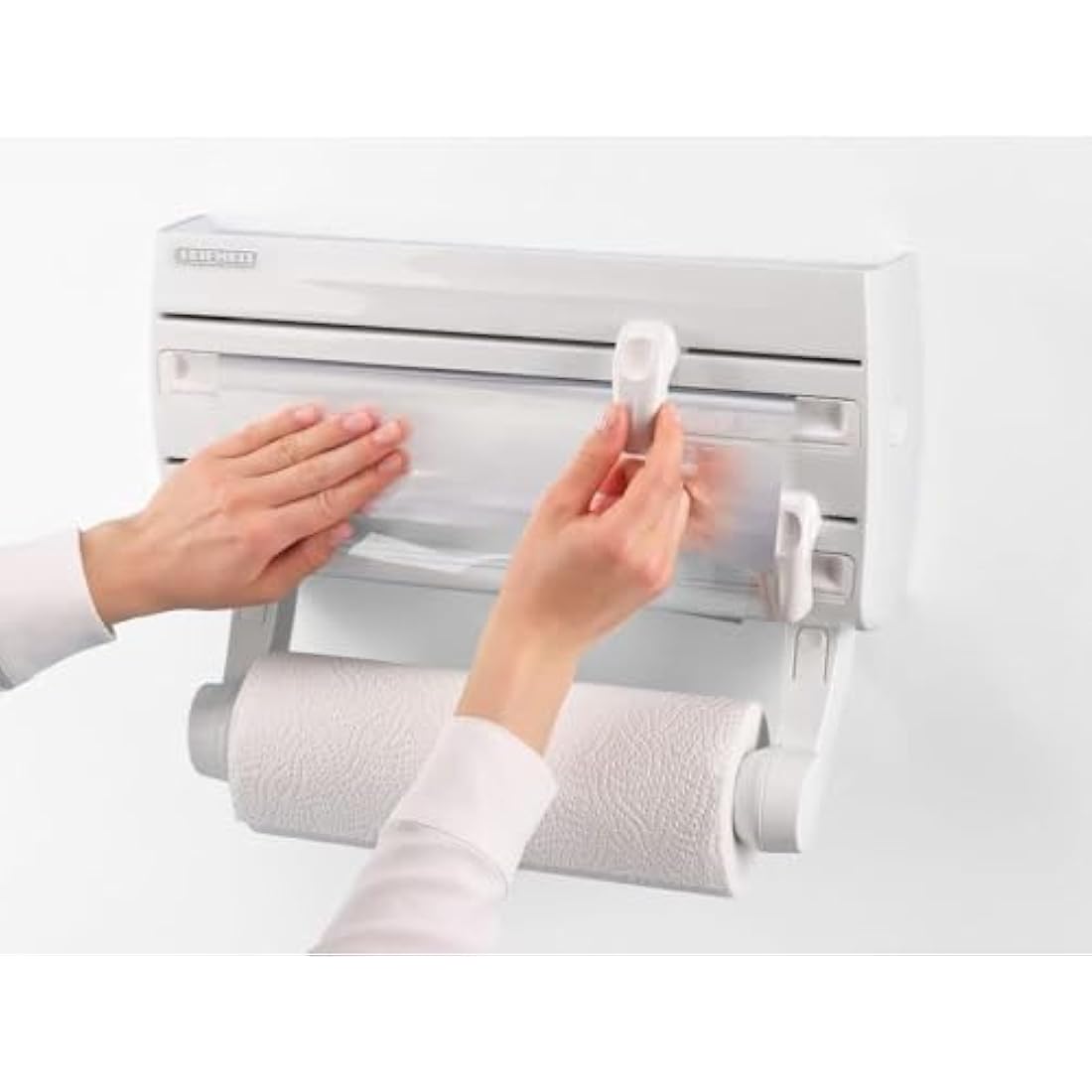 Leifheit Parat F2 Wall Mounted Foil & Cling Film Dispenser - White