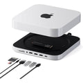 Satechi Mac Mini Hub & Stand with NVMe/SATA SSD Enclosure - Silver