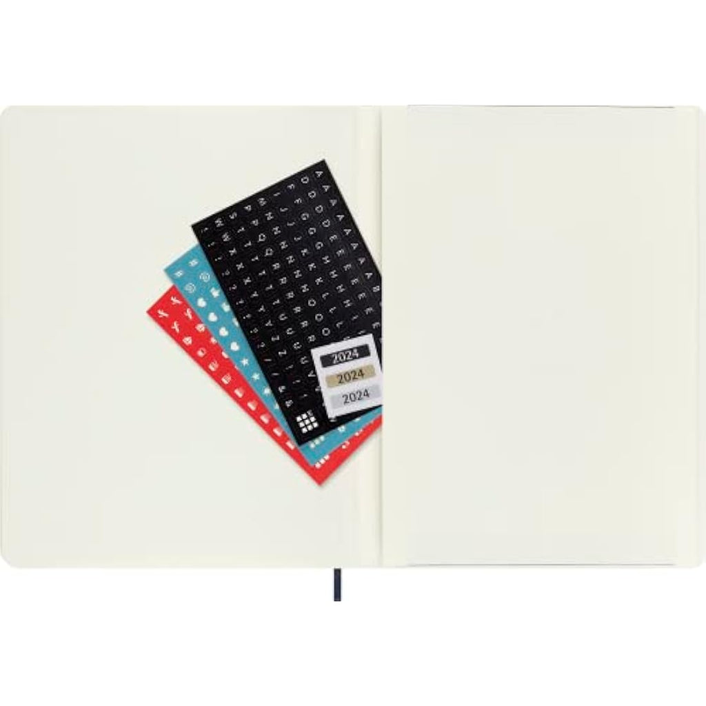 Moleskine 2024 Weekly Agenda | XL Soft Cover Planner – Sapphire Blue