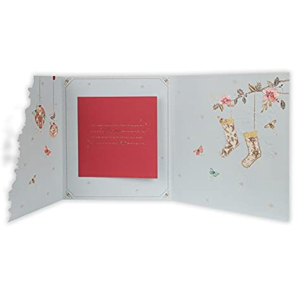 Clintons Luxury Christmas Card for Wife – Large Multi-Colour FSC Card