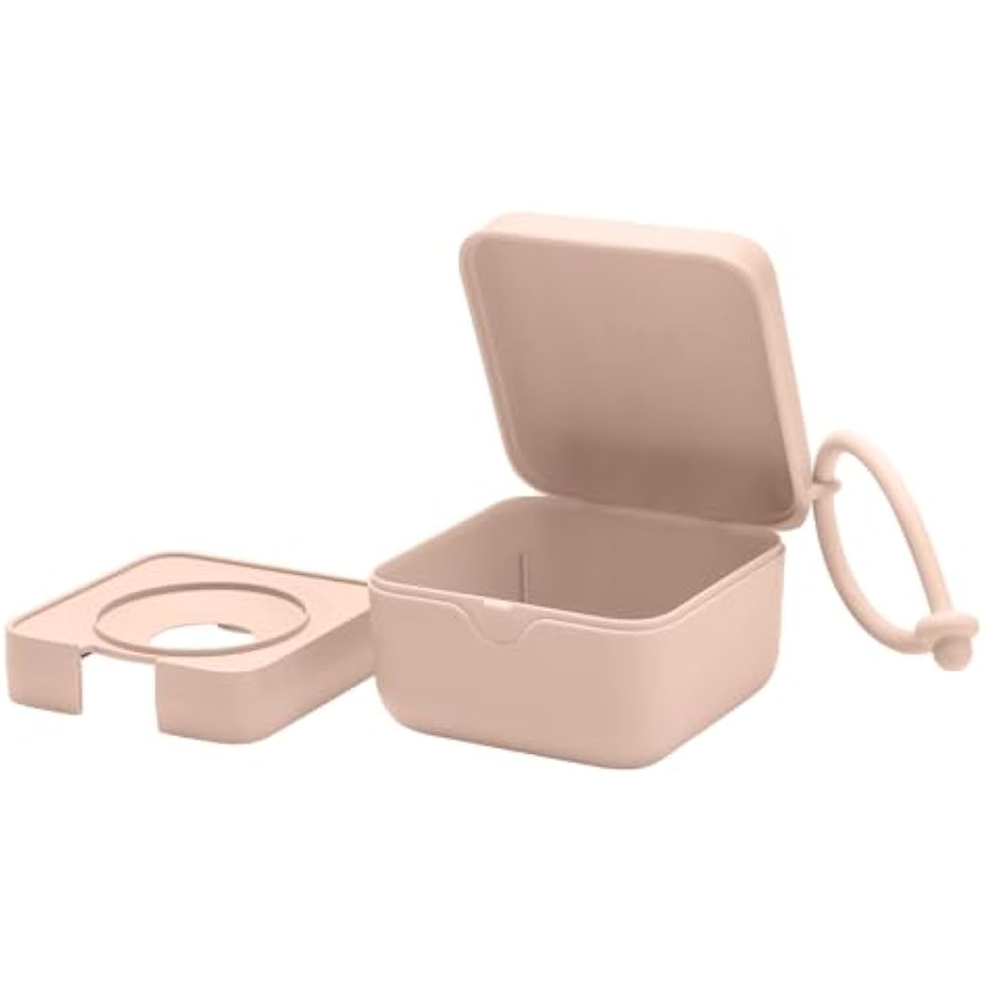 BIBS Pacifier Box and Steriliser Case with Strap - Blush | BPA-Free