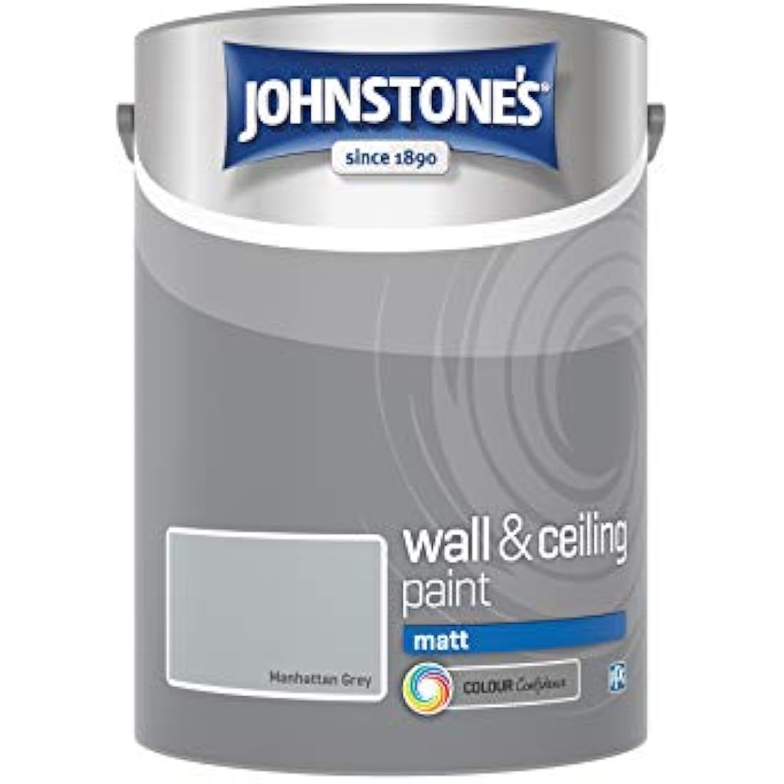 Johnstone's Manhattan Grey Matt Emulsion Wall & Ceiling Paint - 5L