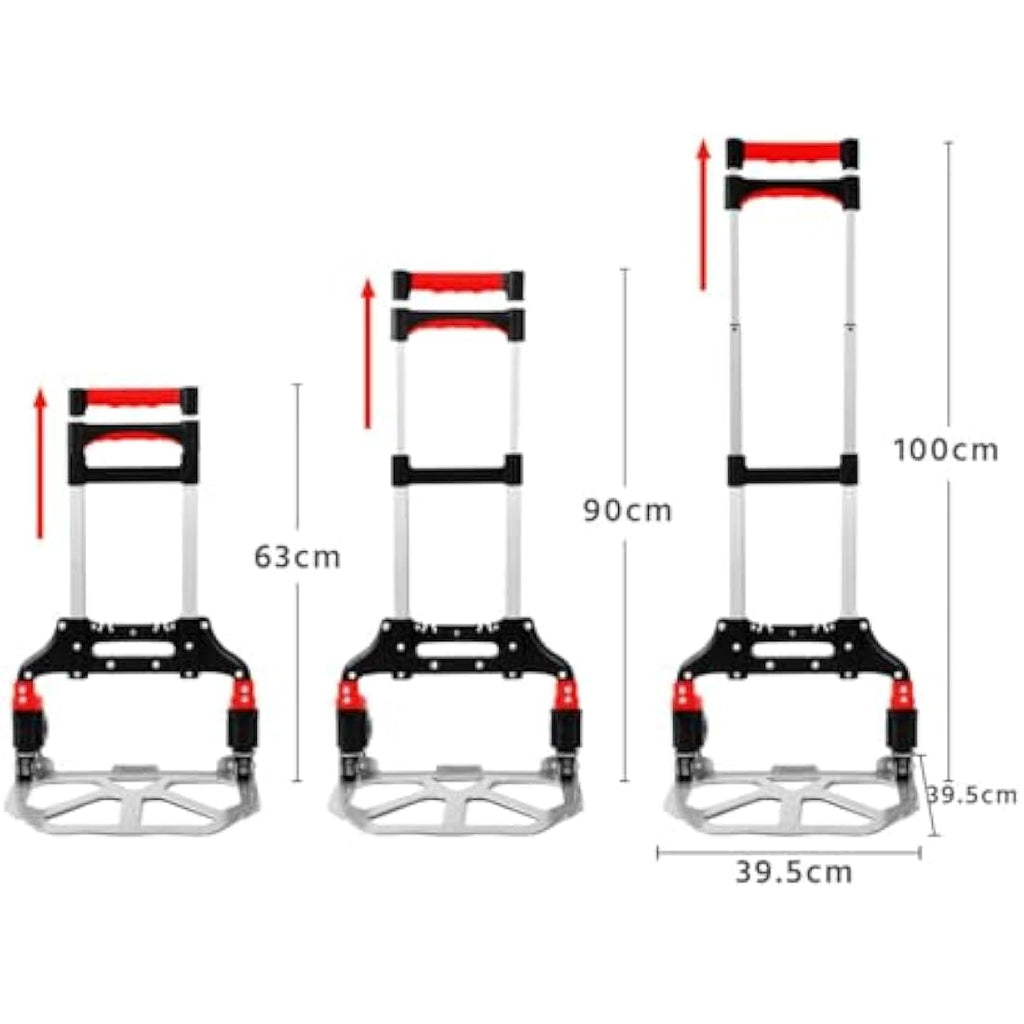 Jolof Store Heavy Duty Folding Hand Truck – 80kg Aluminium Trolley
