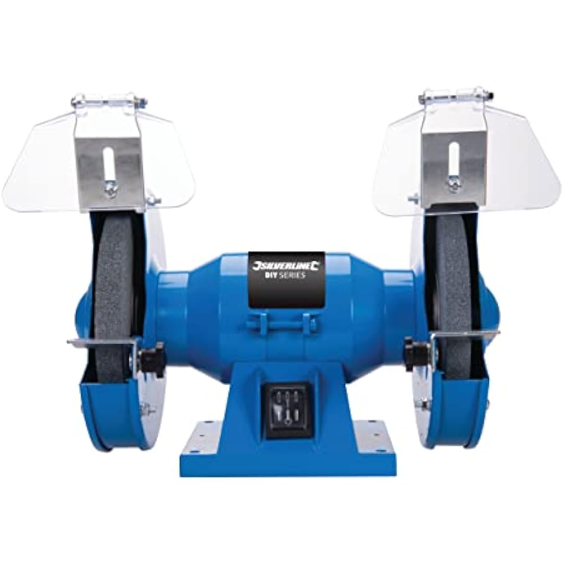 Silverline 150W Bench Grinder – 150mm DIY Grinding Tool, Blue