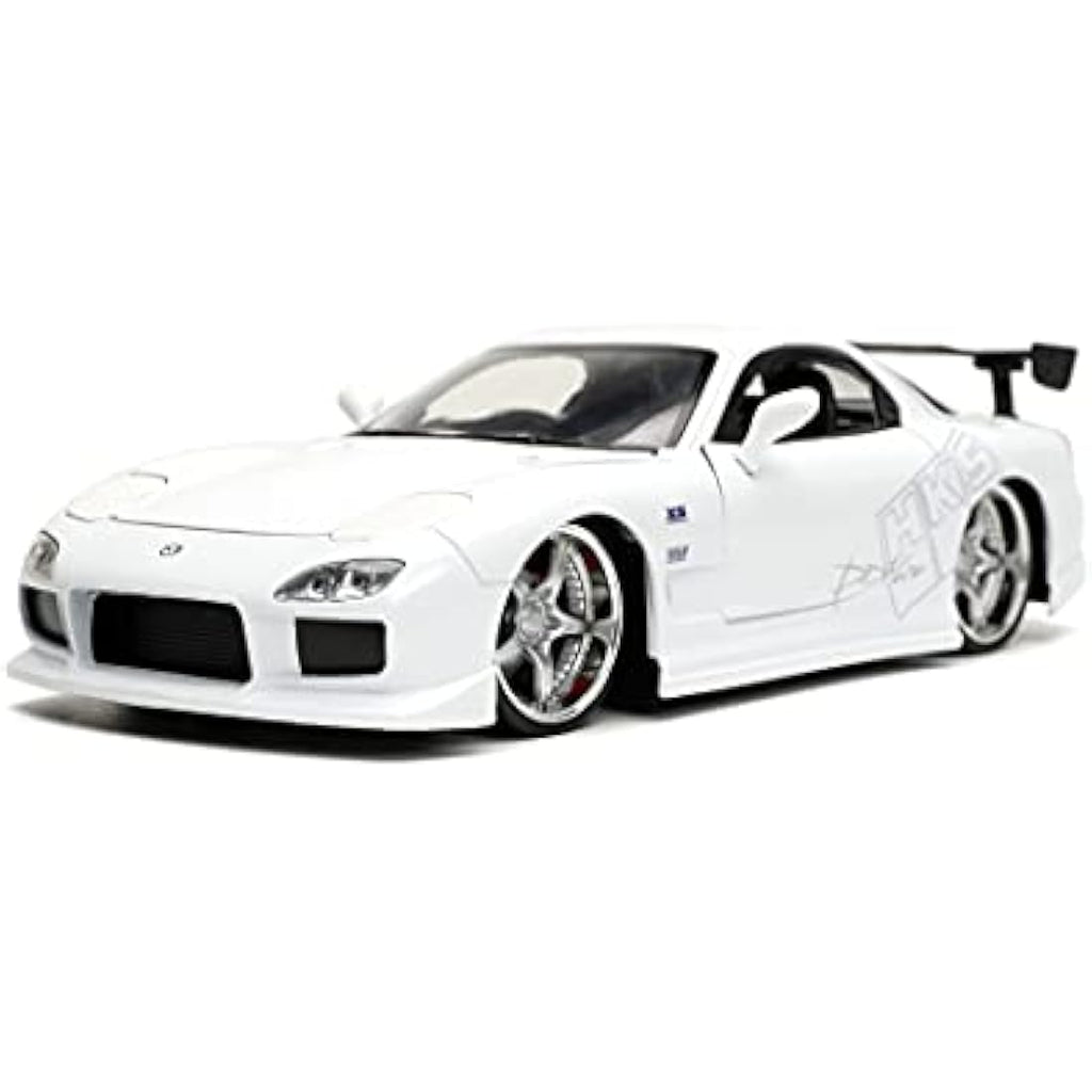 Jada Toys Fast & Furious 1993 Mazda RX-7 1:24 Diecast Model Car – White
