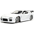 Jada Toys Fast & Furious 1993 Mazda RX-7 1:24 Diecast Model Car – White