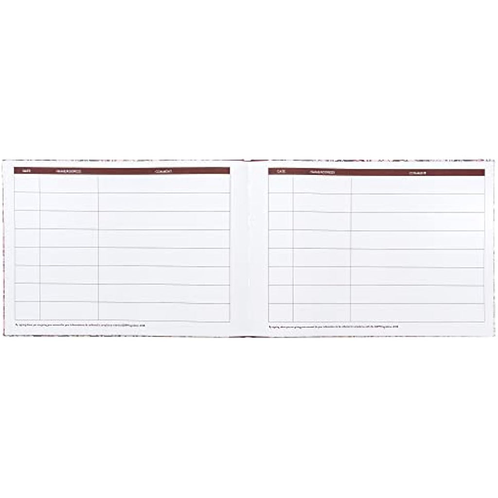 Pukka Pad Bloom A4 Visitors Book – 768 Entry Spaces – 120GSM Cream Paper
