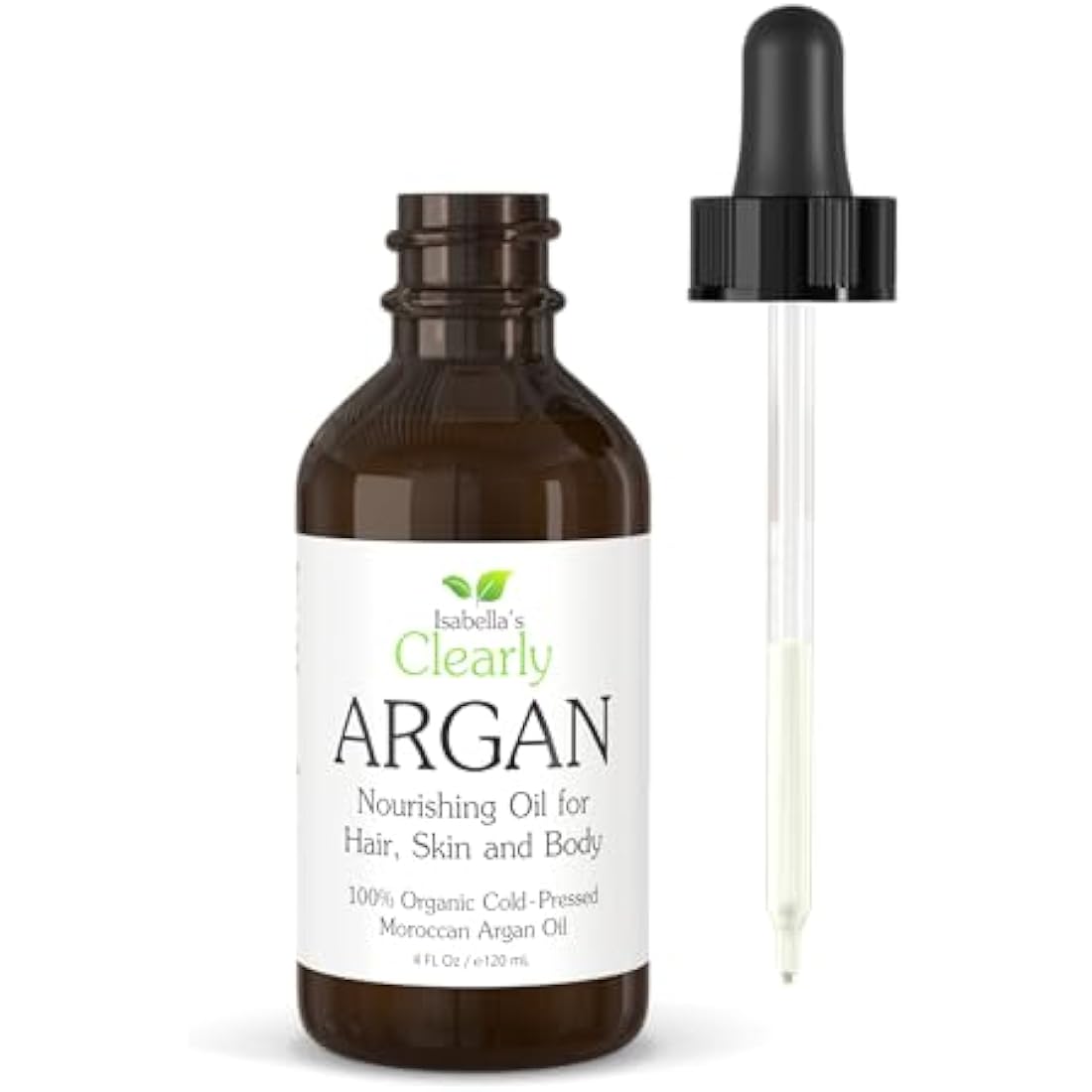 Isabella's Clearly Organic Moroccan Argan Oil | Pure Cold Pressed – 120ml