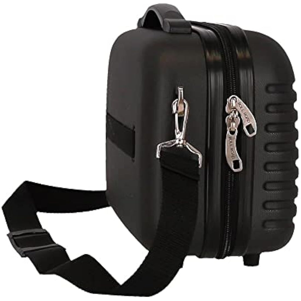 Roll Road India Beauty Case - Black ABS Hard Shell Travel Organizer