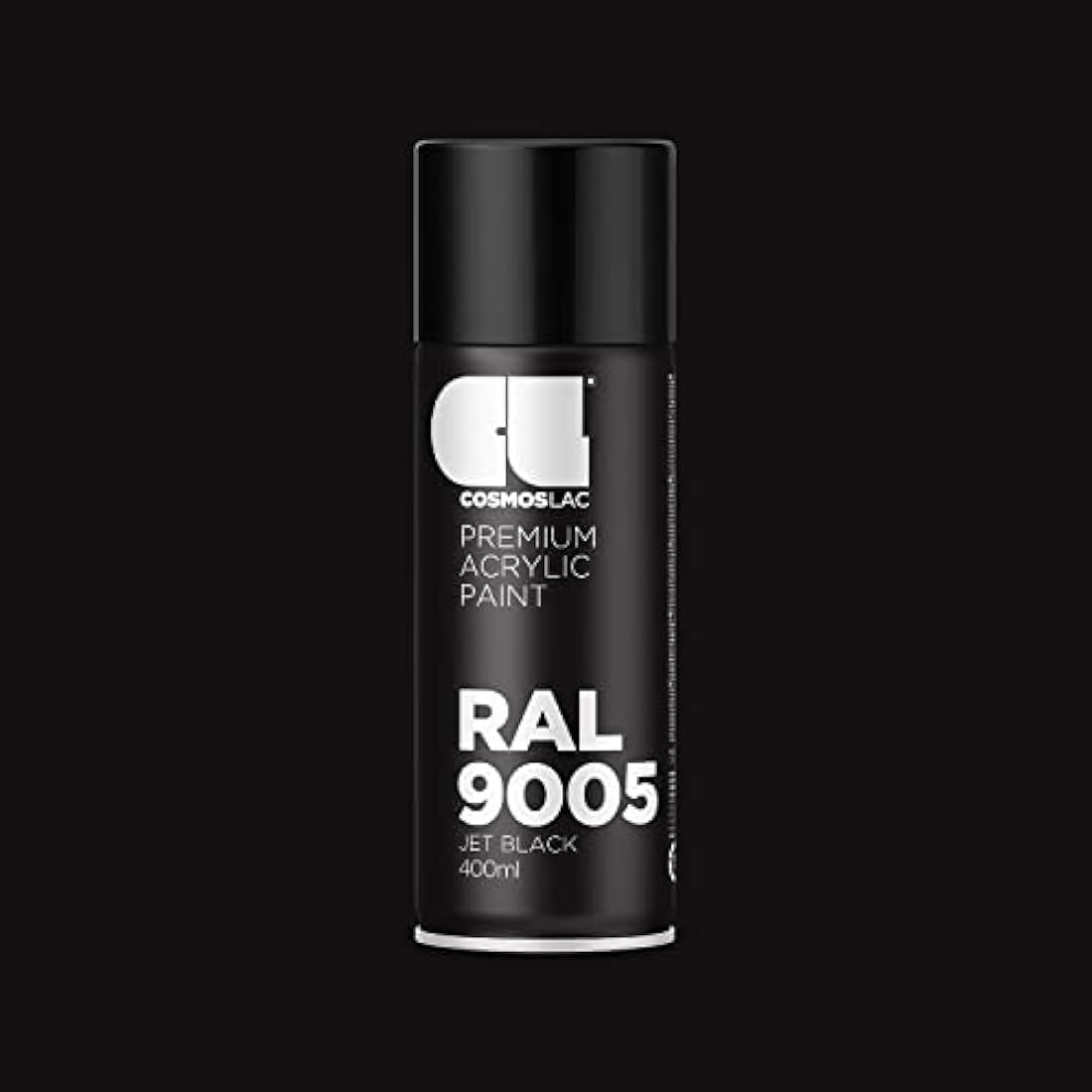 Cosmos LAC Acrylic Spray Paint | RAL 9005 Semigloss Black | 400ml