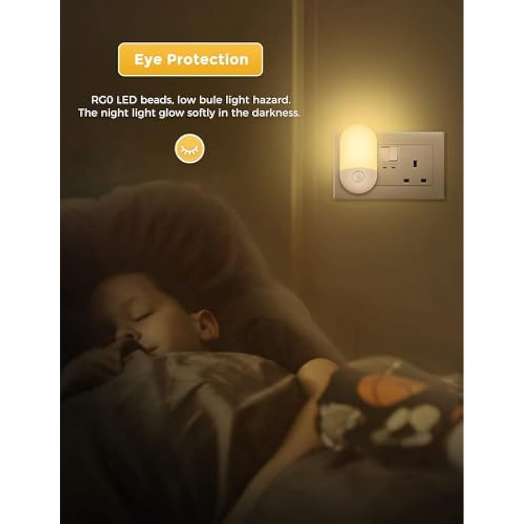 LOHAS-LED Night Light | Dusk to Dawn Sensor | 3000K Warm White 2-Pack