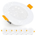 EMOS LED Recessed Downlights | IP54 Waterproof 4000K White - Set of 6