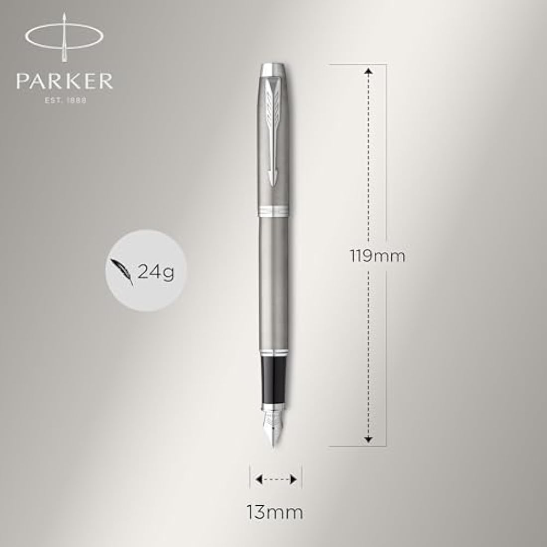 Parker IM Duo Pen Gift Set - Stainless Steel Fountain & Ballpoint