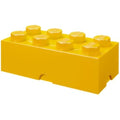 LEGO Storage Brick 8 Knobs – Stackable Plastic Toy Box, Yellow (12.1L)