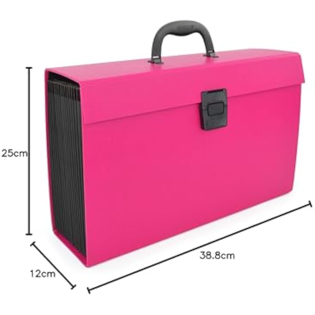 Rapesco 19-Part Expanding Box File Document Organiser, A4+, Hot Pink