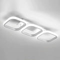 EIDISUNY Modern LED Ceiling Light | 33W Cool White 3-Rectangle Lamp
