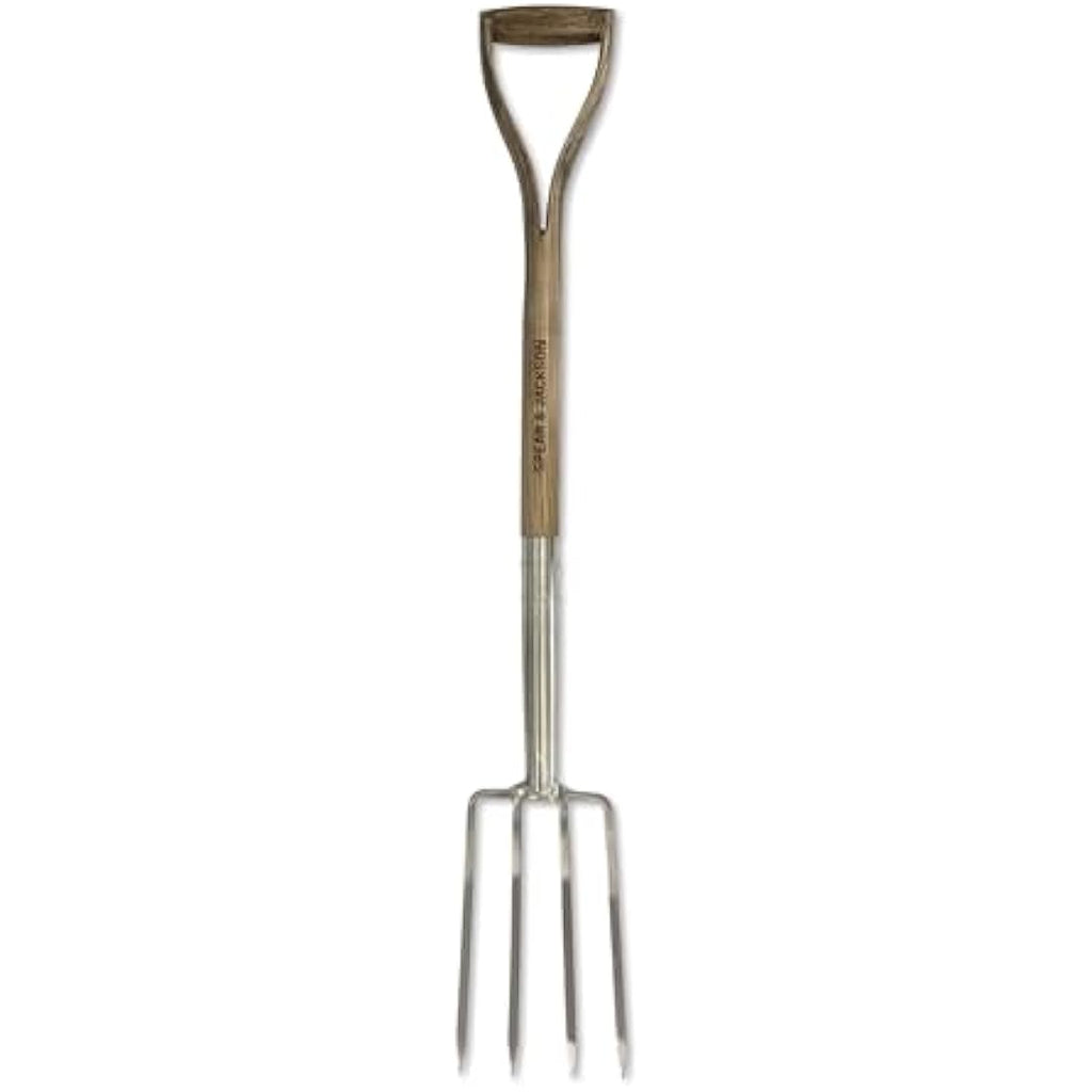 Spear & Jackson Border Fork – Stainless Steel & Hardwood Garden Tool
