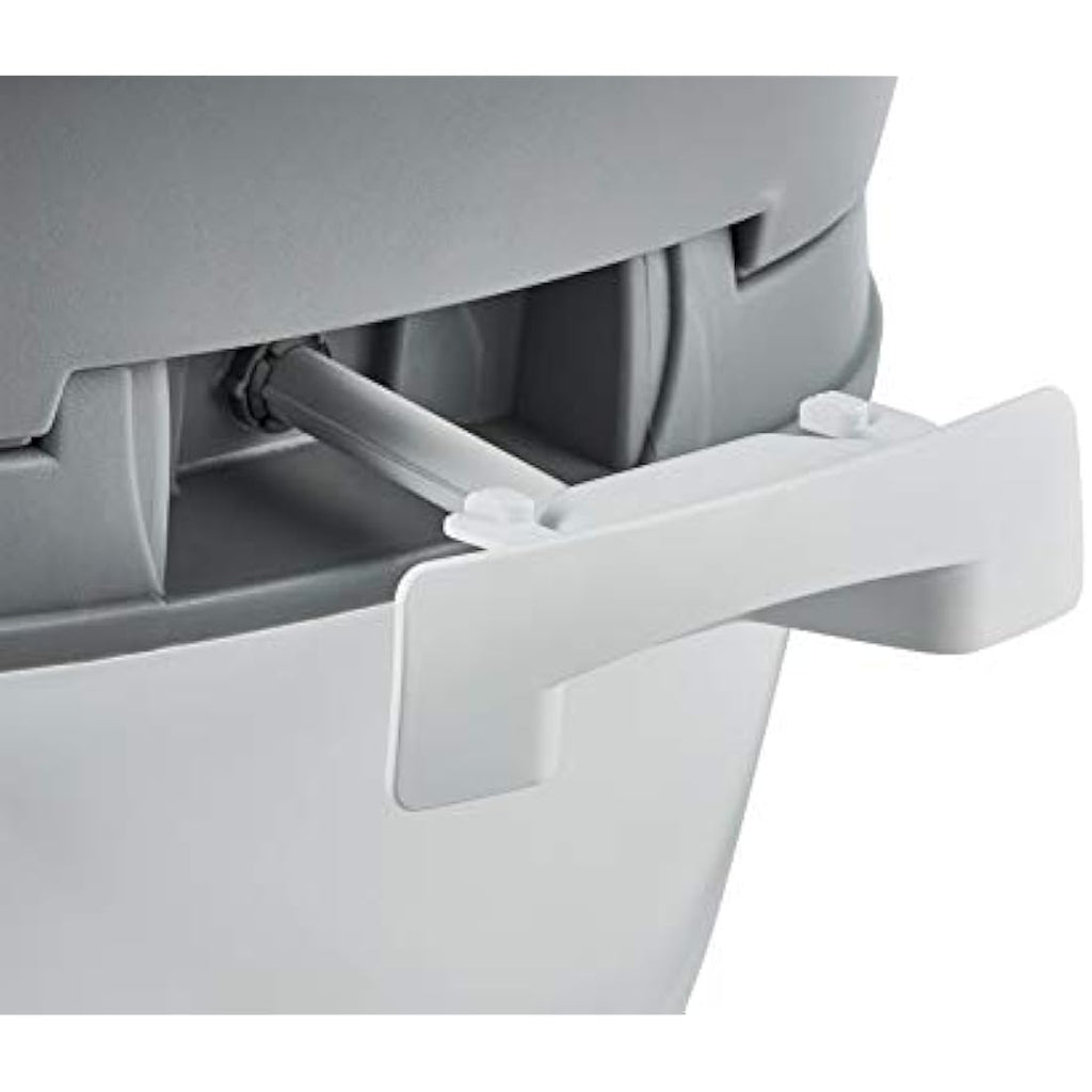 Enders Supreme Portable Camping Toilet with Piston Pump – White