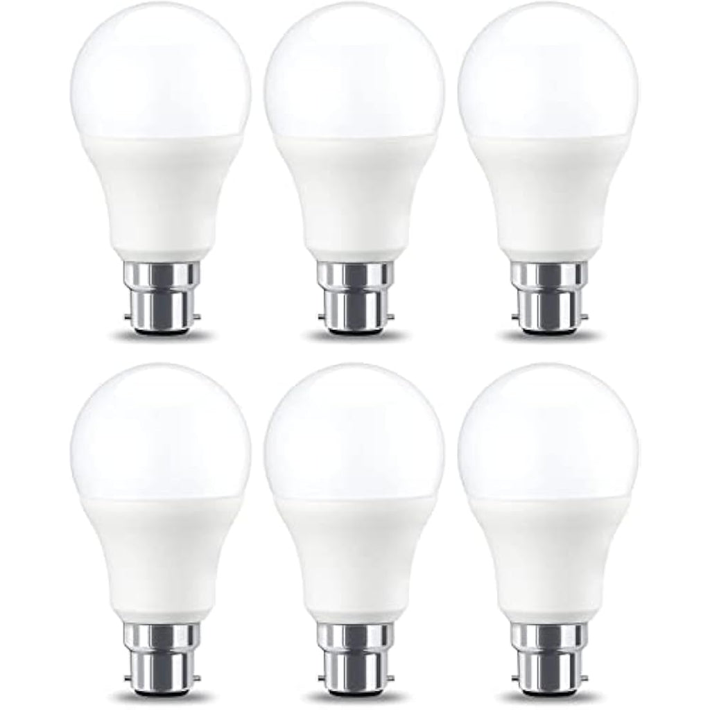 LED E27 Edison Screw Bulb, 10W Cool White - Pack of 6