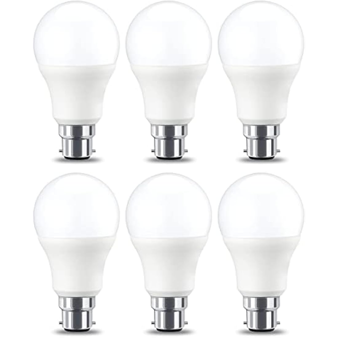 LED E27 Edison Screw Bulb, 10W Cool White - Pack of 6