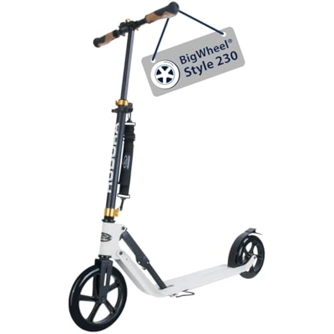 HUDORA BigWheel Style 230 Scooter – Klappbarer Cityroller bis 120kg