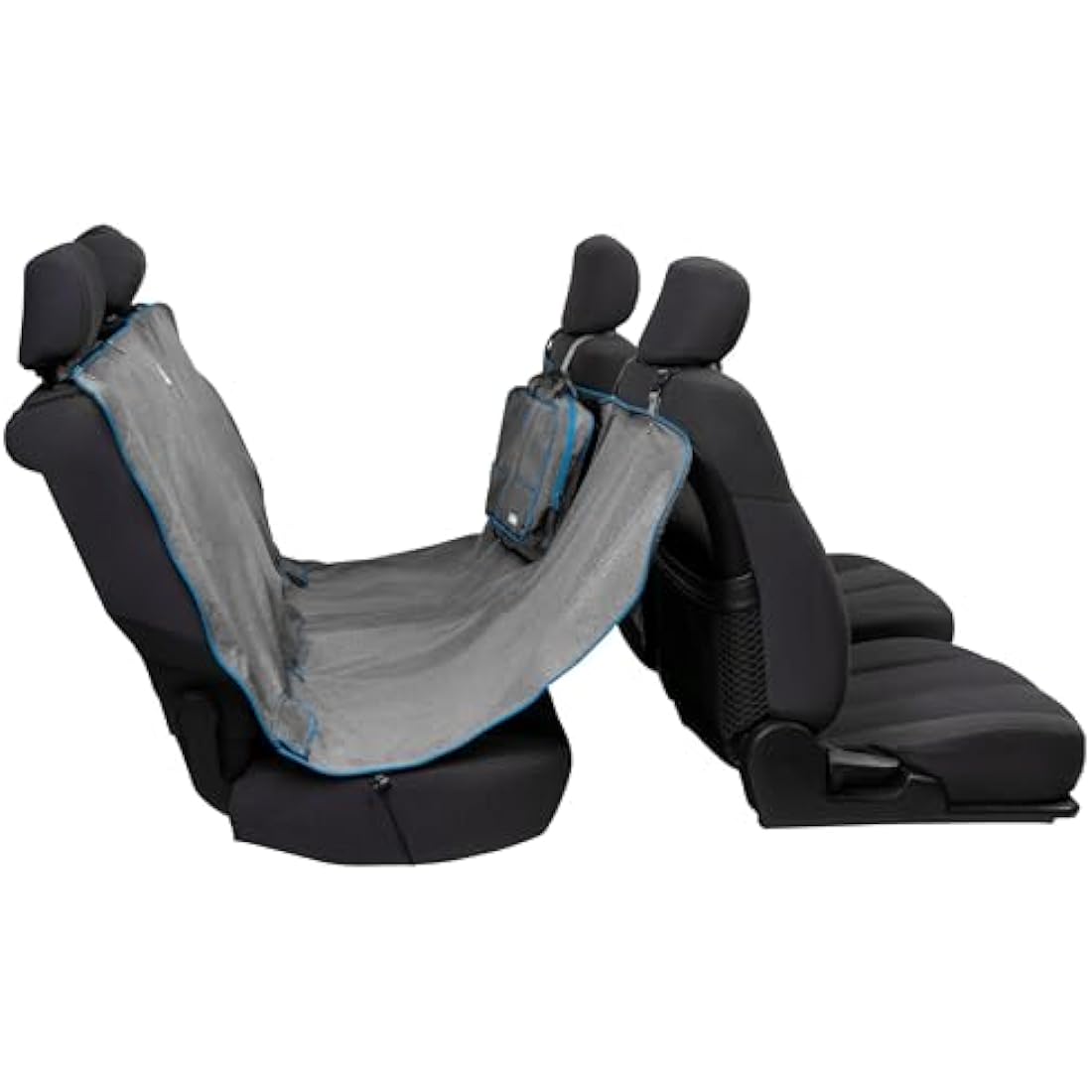 Kurgo Heather Dog Car Seat Hammock – Waterproof Protector, Charcoal