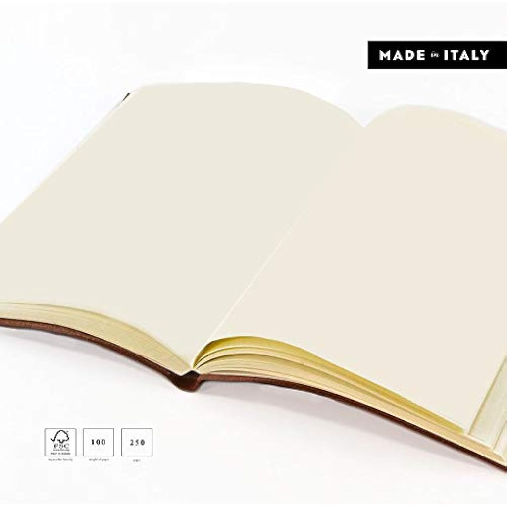 Tivoli Liscio A4 Recycled Leather Journal – Handmade Italian Notebook
