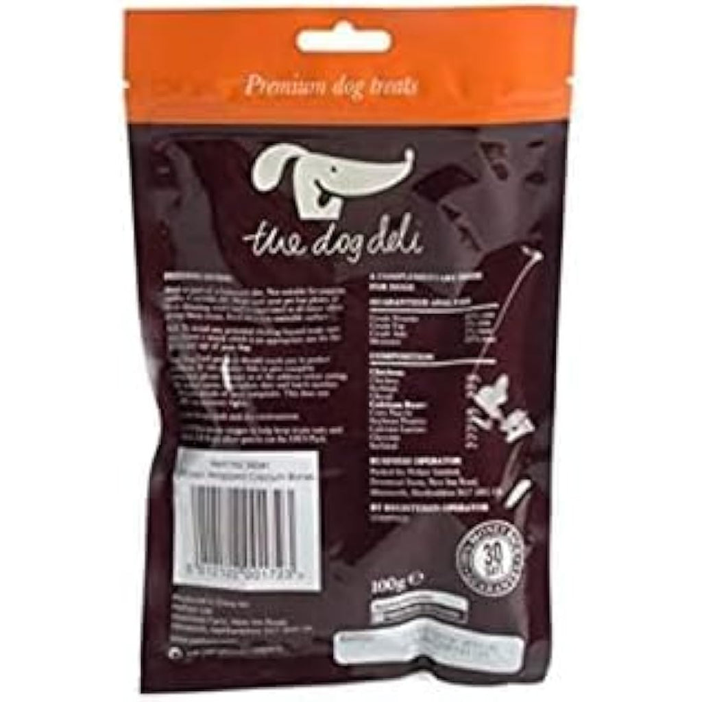 Petface Dog Deli Chicken Wrapped Calcium Bones - Premium Treats, 100g