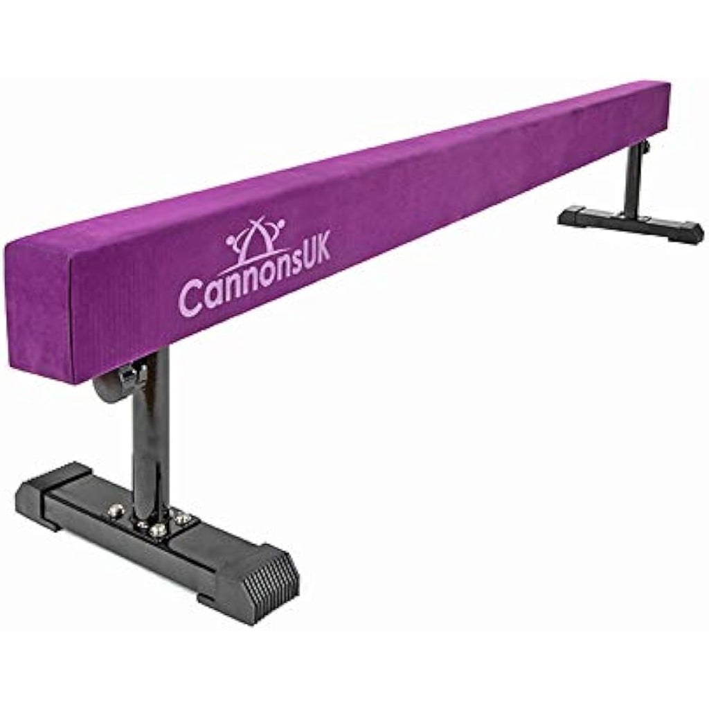 8ft Solid Gymnastics Balance Beam | Adjustable Suede Beam