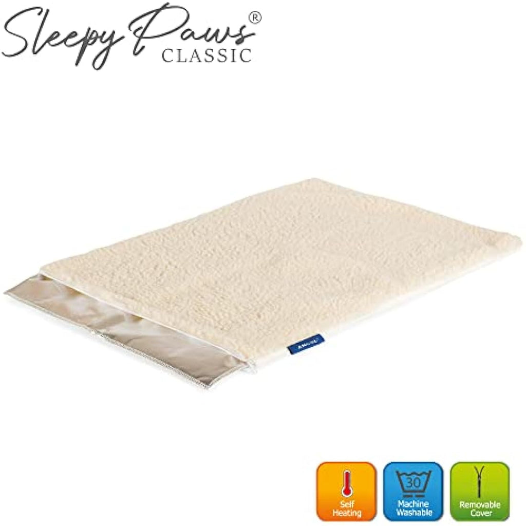 Ancol Self Heating Pet Pad – Thermal Washable Fleece Mat, Small