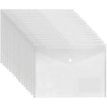 Jolof Store A4 Clear Plastic Wallets – 30 Pack Popper Document Folders