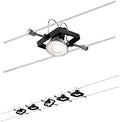 Paulmann Mac II Wire Cable System – 5-Set Matt Black Ceiling Spotlight