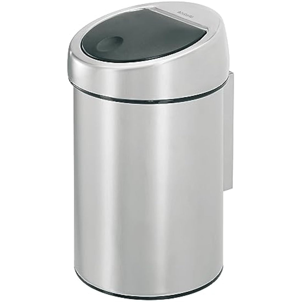 Brabantia Touch Bin – 3L Matt Steel Wall-Mounted Waste Basket