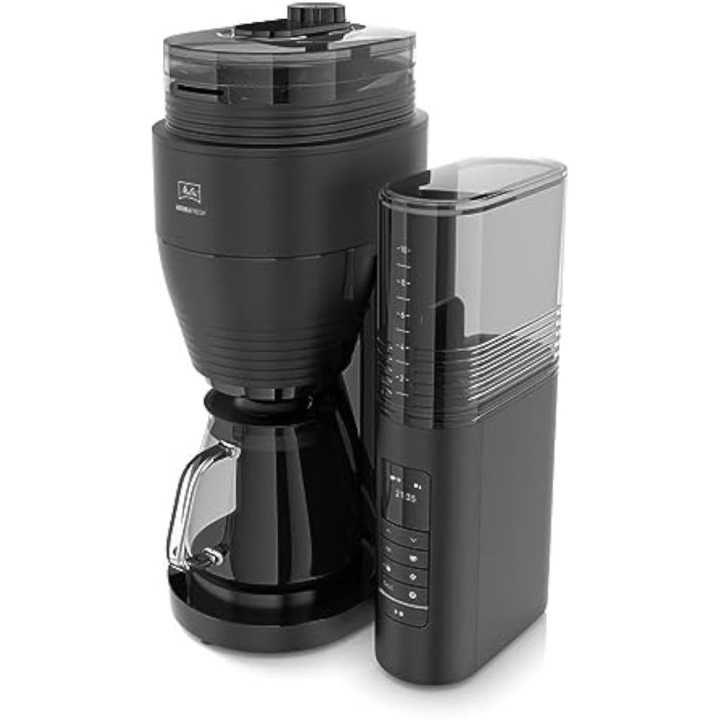 Melitta AromaFresh II Filter Coffee Machine with Ceramic Grinder – Black