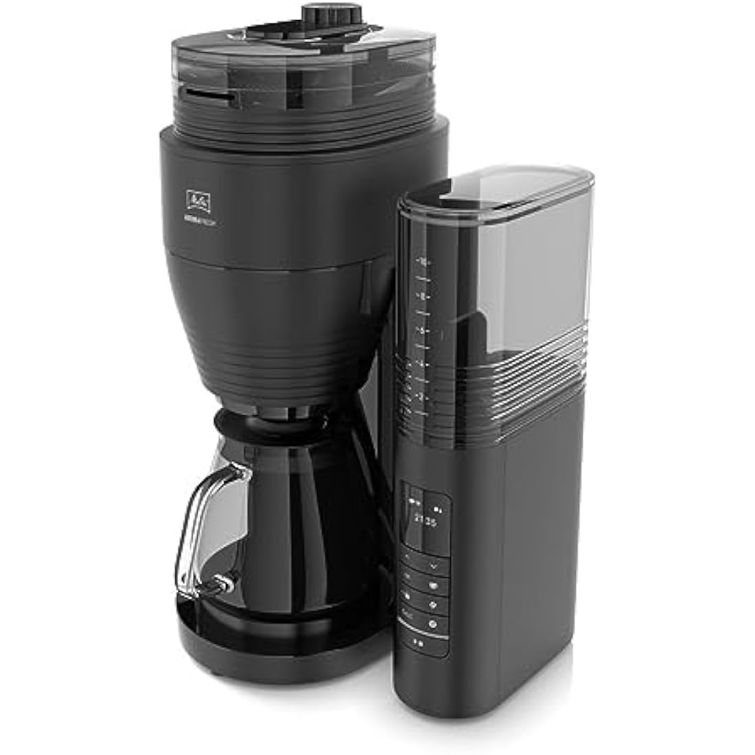 Melitta AromaFresh II Filter Coffee Machine with Ceramic Grinder – Black