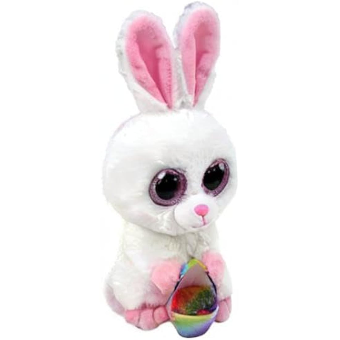 TY Beanie Boo's Sunday White Easter Bunny Plush Stuffed Animal - 15cm