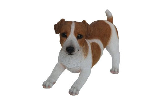Vivid Arts Real Life Jack Russell Dog Garden Ornament – XL Resin Statue