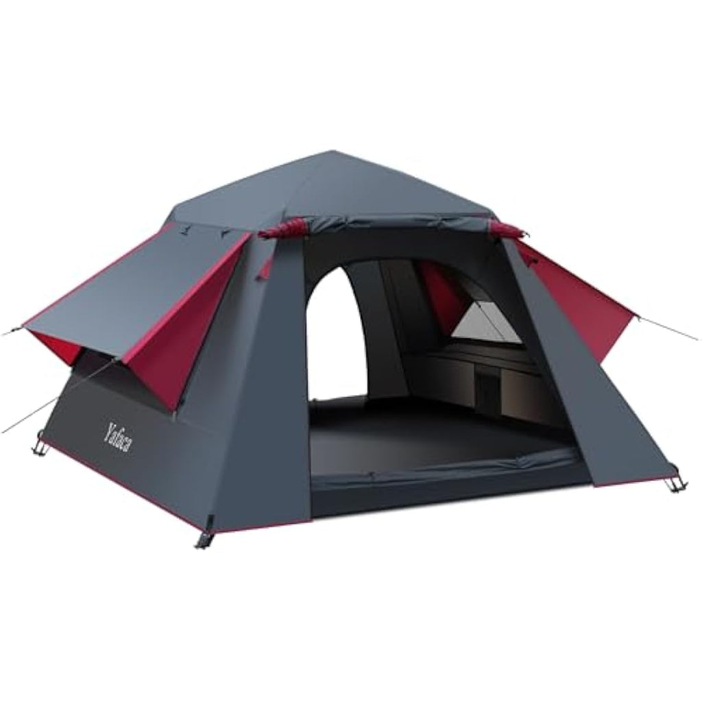 Yafaca 3-Person Pop Up Camping Tent – Waterproof Automatic Dome Shelter