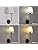 Modern Wall Sconce Set of 2 – White Fabric Shade Lamp