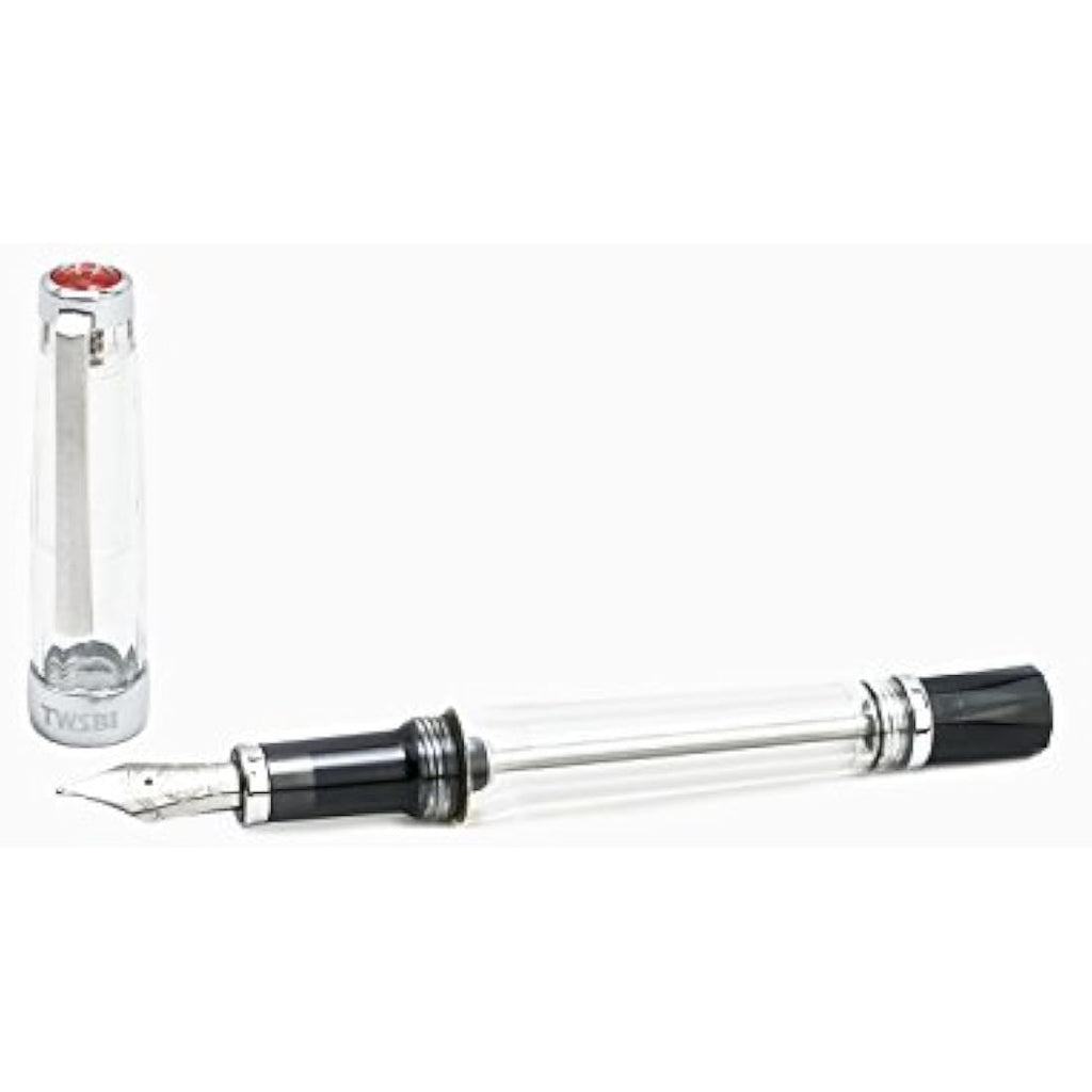 TWSBI Vac700R Fountain Pen - Smoke Finish Vacuum Filler - Fine Nib