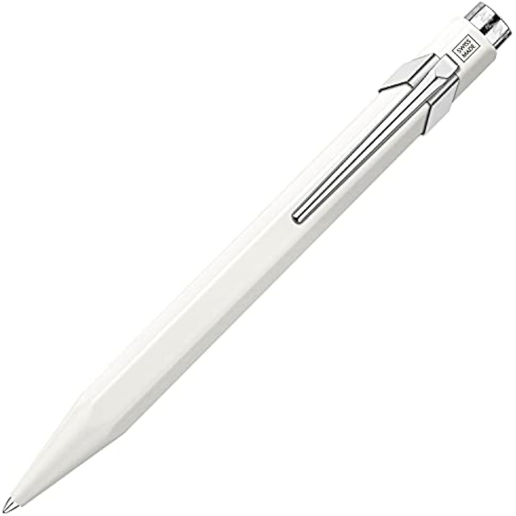 Caran d'Ache 849 Popline Ballpoint Pen - White Lacquered Aluminium