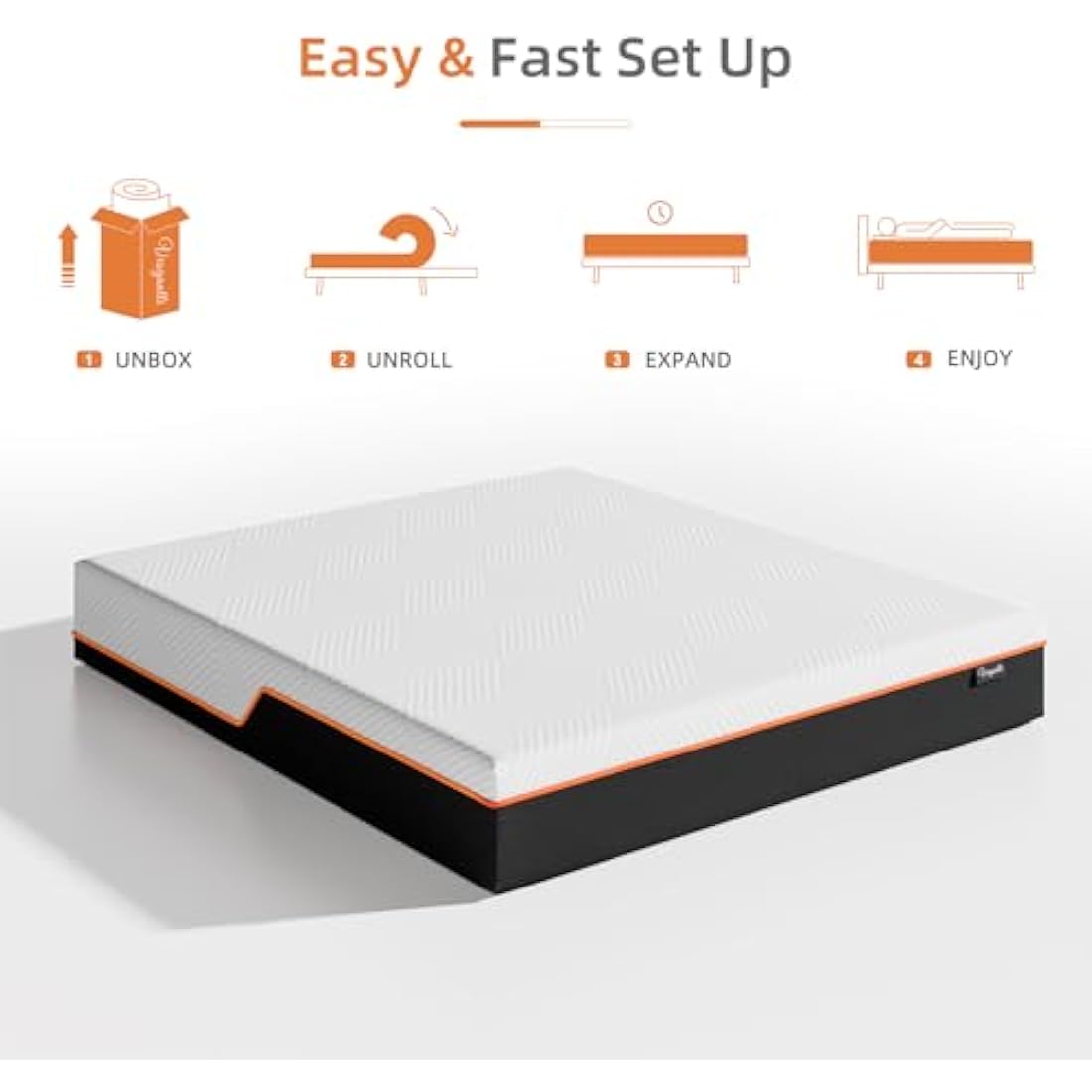 Vesgantti Single Mattress | 16cm Cooling Gel Memory Foam | 90x190cm