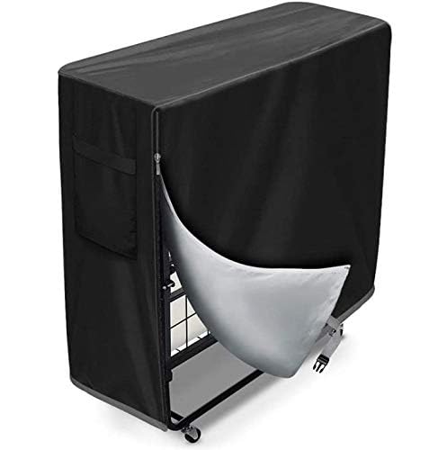 UCARE Folding Bed Dust Proof Storage Bag for Indoor and Outdoor Multifunctional Beds Protection 38.9 * 14.9 * 44.9in Black