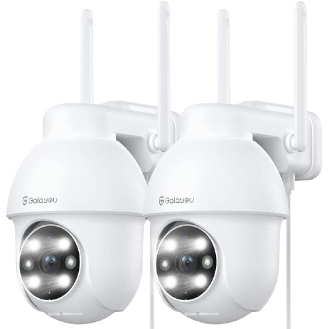 GALAYOU 2K Outdoor Security Camera – 360° WiFi Pan-Tilt CCTV (2-Pack)