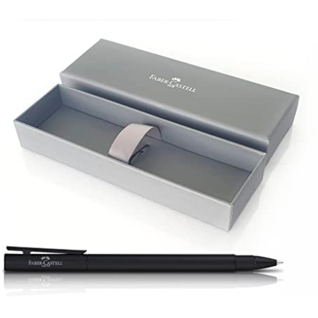 Faber-Castell Neo Slim Rollerball Pen – Black Lacquered Metal