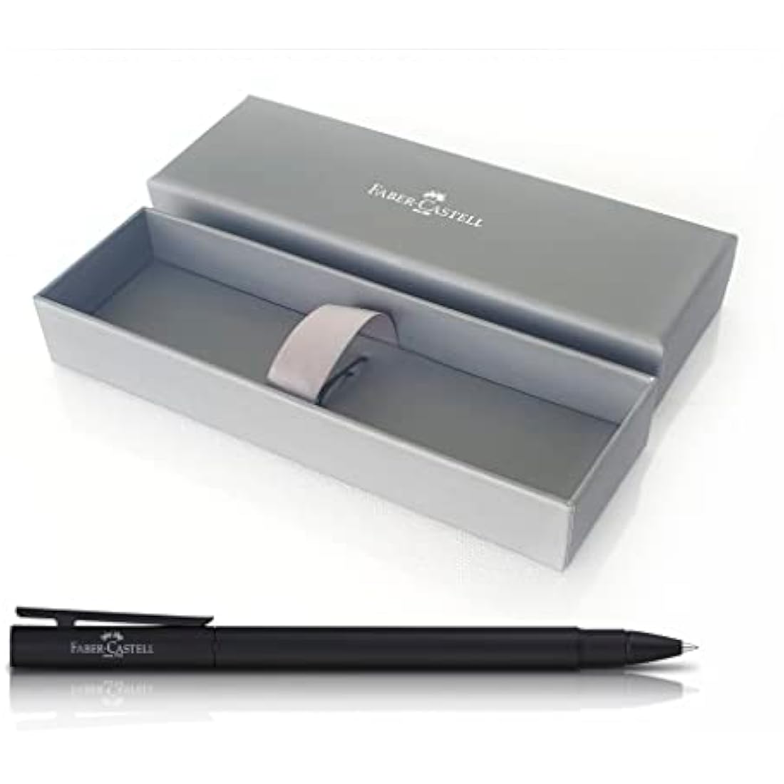 Faber-Castell Neo Slim Rollerball Pen – Black Lacquered Metal