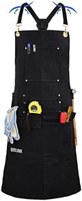 Woodworking Work Apron – Fireproof Canvas with 10 Tool Pockets